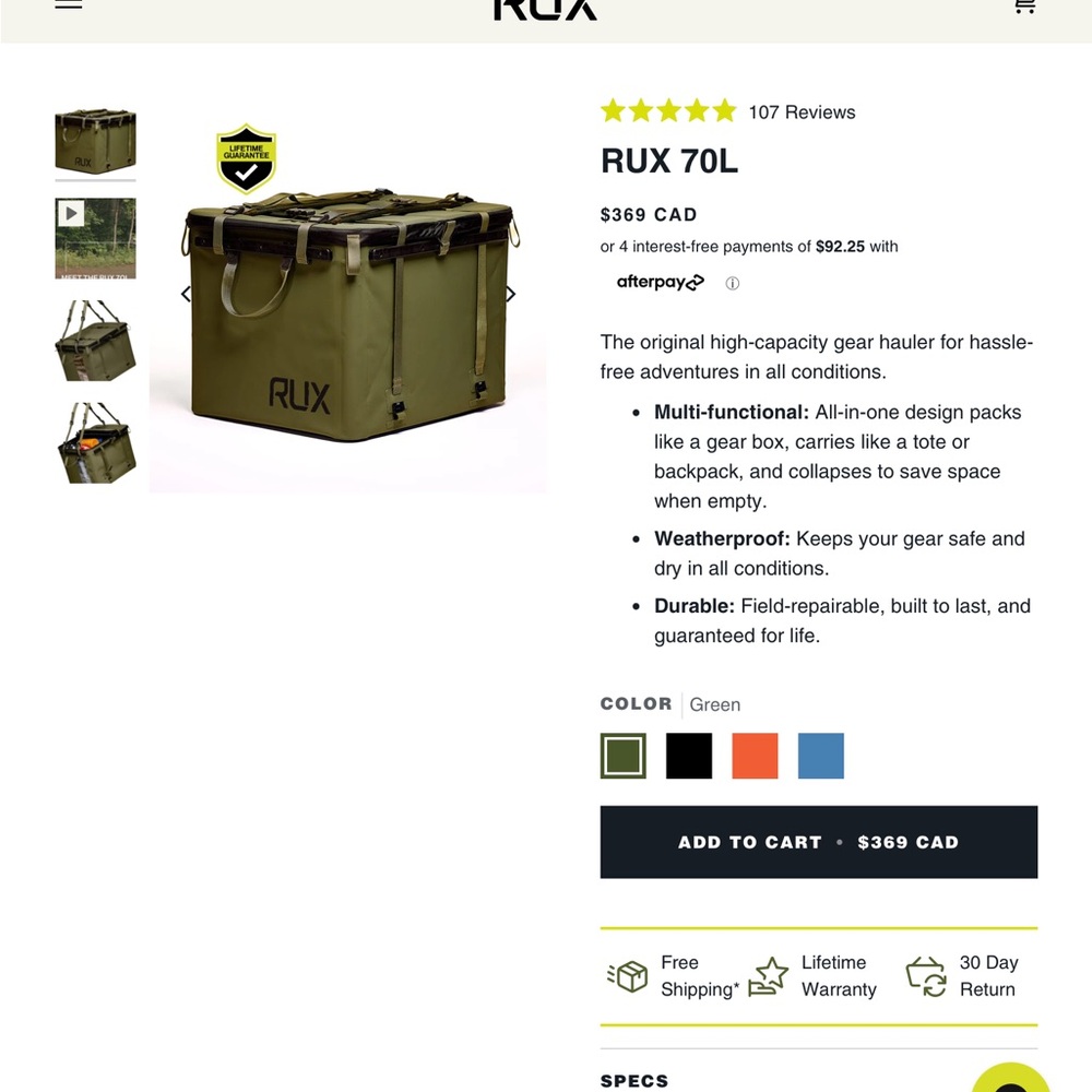 RUX Utility Bag